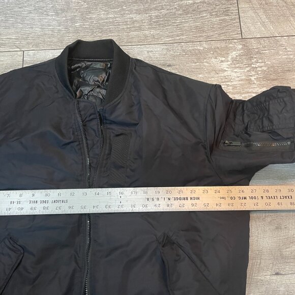MA-1 Pilot Flight Jacket Bomber Aviator Top Gun Flying XL Black - Picture 2 of 6